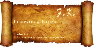 Franciscy Kinga névjegykártya
